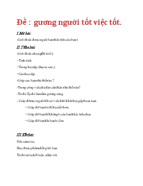 ĐềL Gương người tốt việc tốt